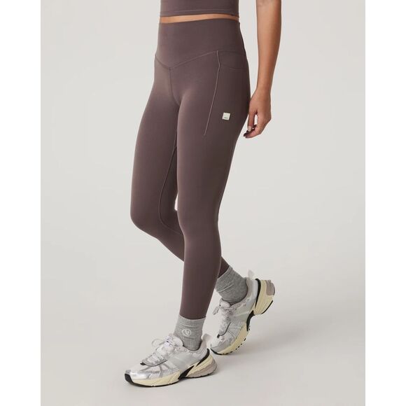 Vuori Pants - Vuori all the form pocket leggings medium NEW high rise huckleberry brown blissb